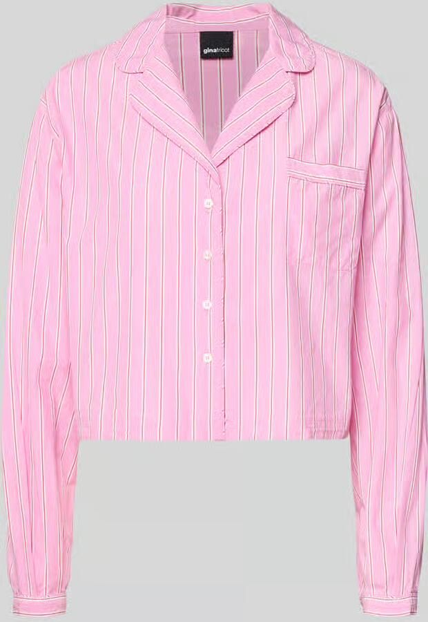 Gina Tricot relaxed fit pyjamabovendeel met borstzak - Foto 2