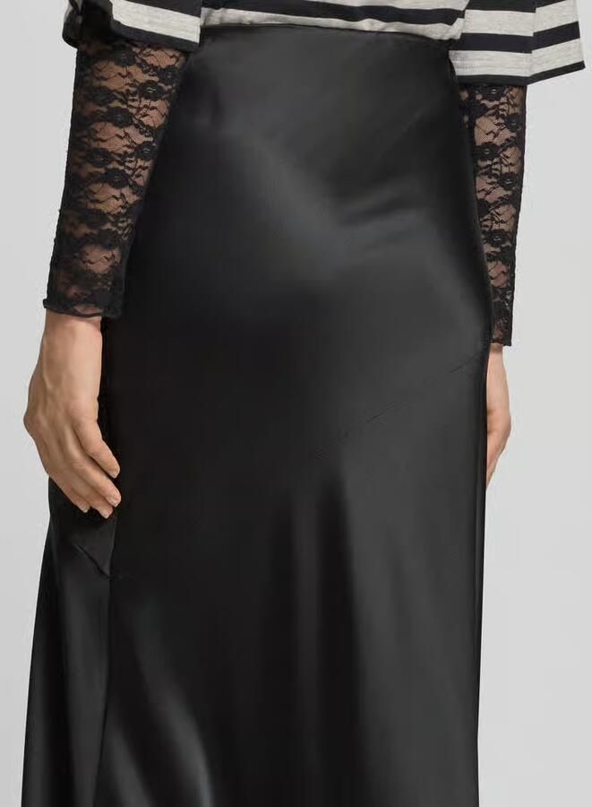 Gina Tricot Satijnen rok met elastische band