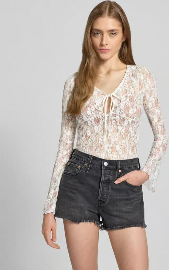 Gina Tricot Shirt met lange mouwen en druppelvormige hals - Foto 3