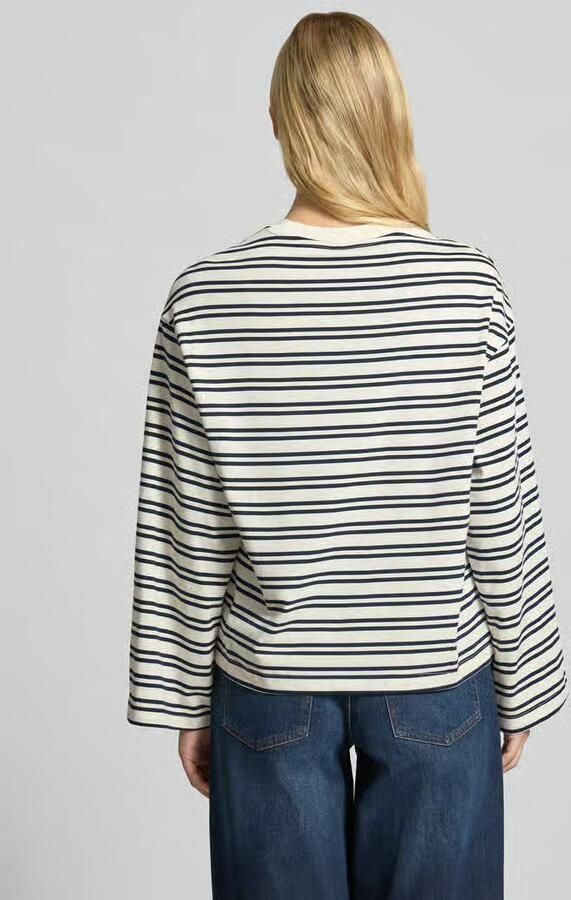 Gina Tricot Shirt met lange mouwen in all-over look met ronde hals - Foto 2