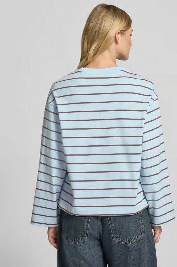 Gina Tricot Shirt met lange mouwen in all-over look met ronde hals - Foto 2