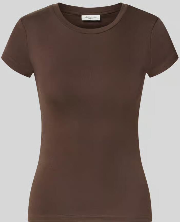 Gina Tricot skinny fit t-shirt van katoenmix
