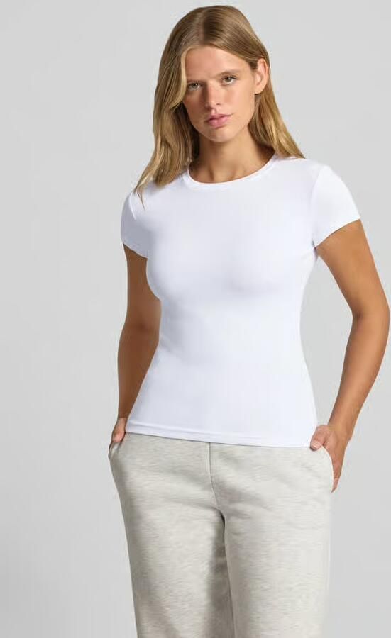 Gina Tricot skinny fit t-shirt van katoenmix - Foto 2