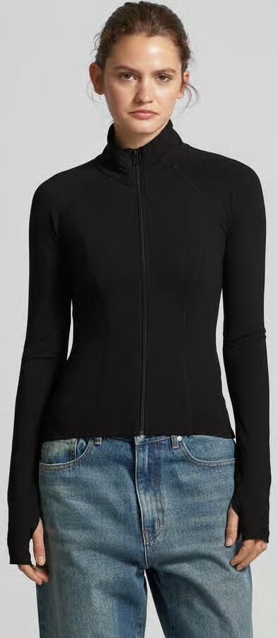 Gina Tricot Slim fit sweatjack met opstaande kraag - Foto 2