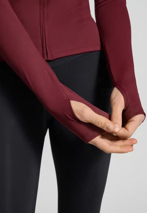 Gina Tricot Slim fit sweatjack met opstaande kraag model 'Yoga' - Foto 2