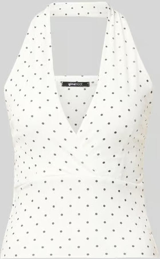 Gina Tricot slim fit top met halter - Foto 2