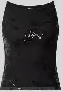 Gina Tricot Slim fit top met florale paillettenversiering