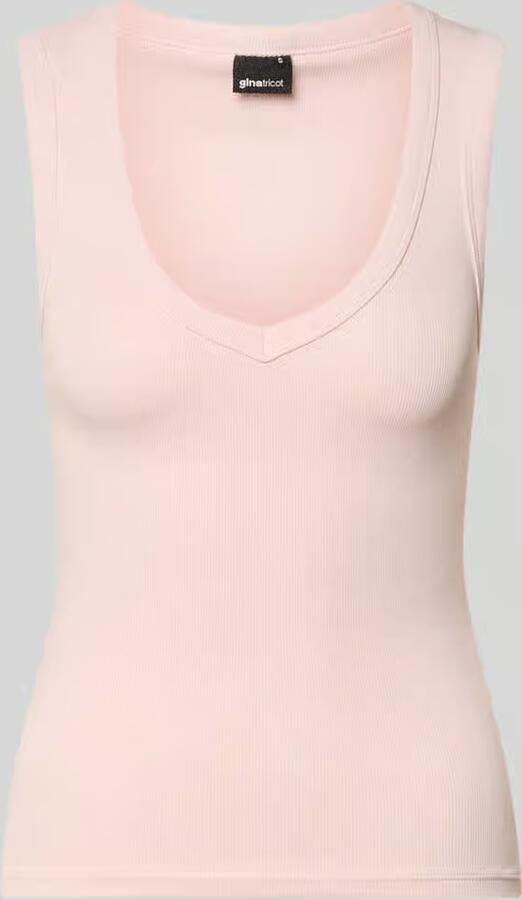 Gina Tricot slim fit top met V-hals - Foto 2