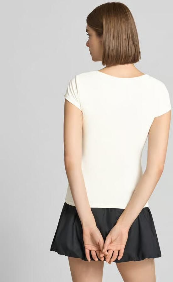 Gina Tricot T-shirt met geïntegreerde bh - Foto 3