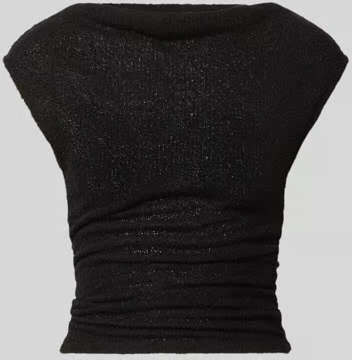 Gina Tricot Top in bouclé-look met boothals