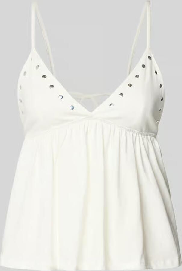 Gina Tricot Top met bandjes met V-hals en studs - Foto 2