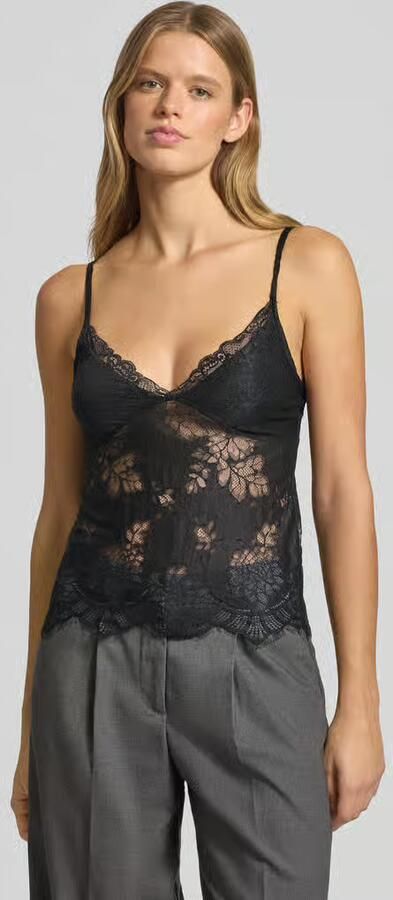 Gina Tricot Top met bandjes van kant met V-hals - Foto 2