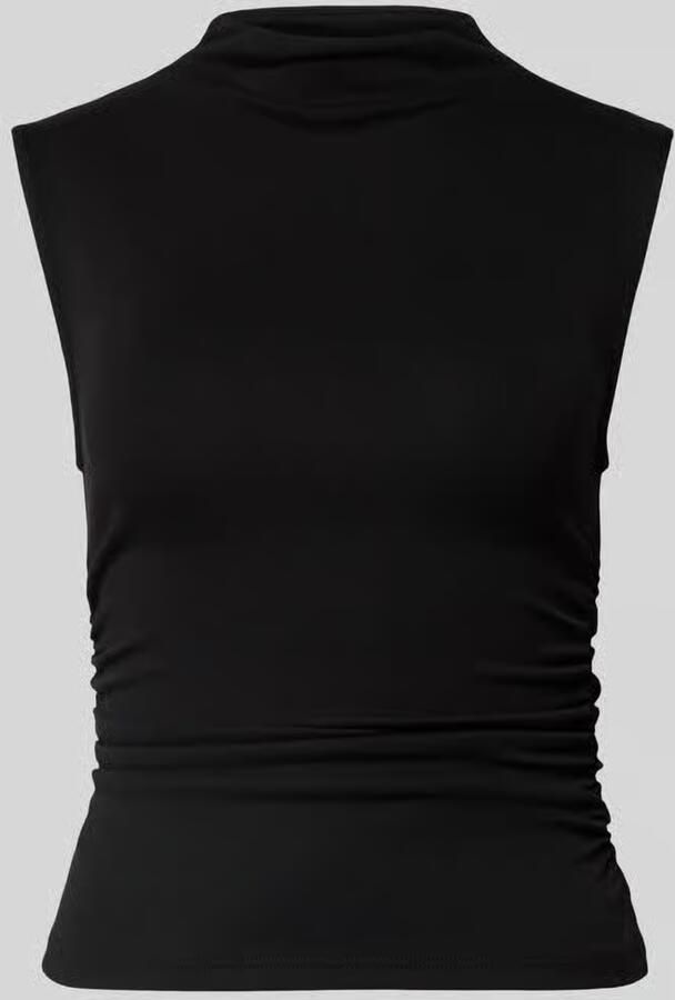 Gina Tricot Top met opstaande kraag en plooien