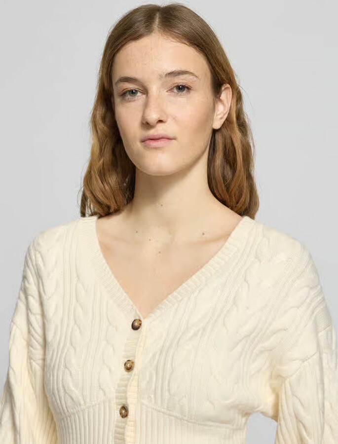 Gina Tricot Gebreid jack met knoopsluiting