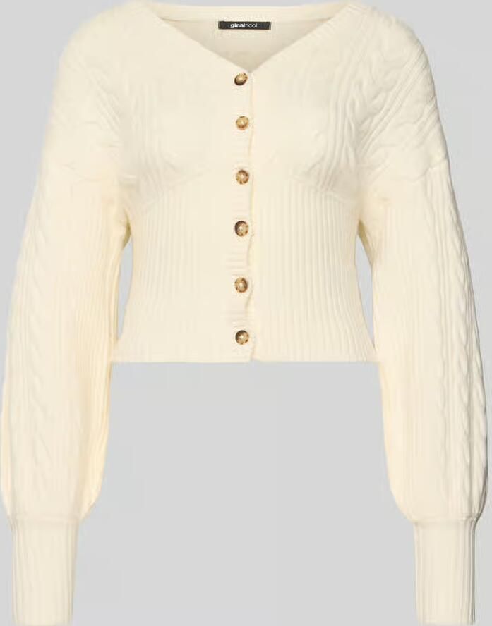 Gina Tricot Gebreid jack met knoopsluiting - Foto 2
