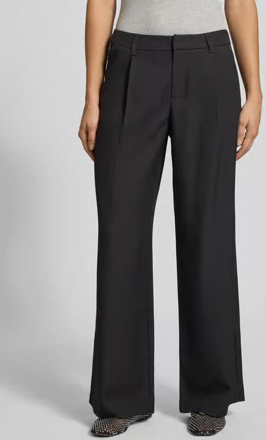 Gina Tricot Wide fit stoffen broek met bandplooien - Foto 2