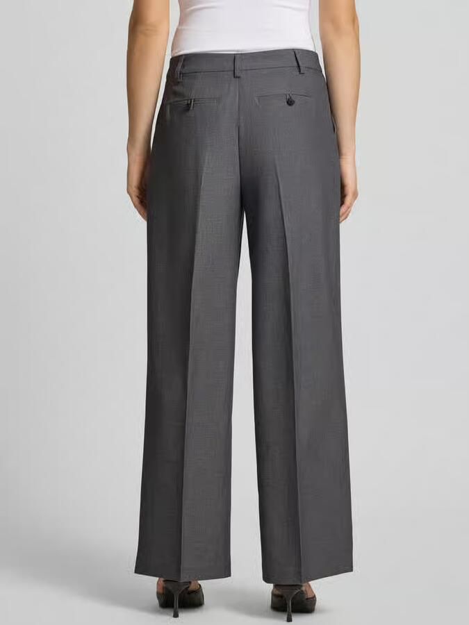 Gina Tricot wide fit stoffen broek met viscose - Foto 2