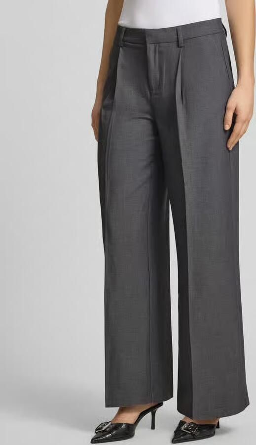 Gina Tricot wide fit stoffen broek met viscose - Foto 3