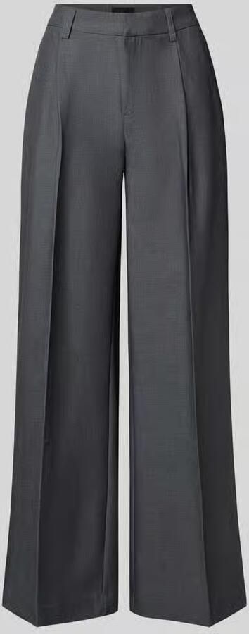 Gina Tricot wide fit stoffen broek met viscose - Foto 6