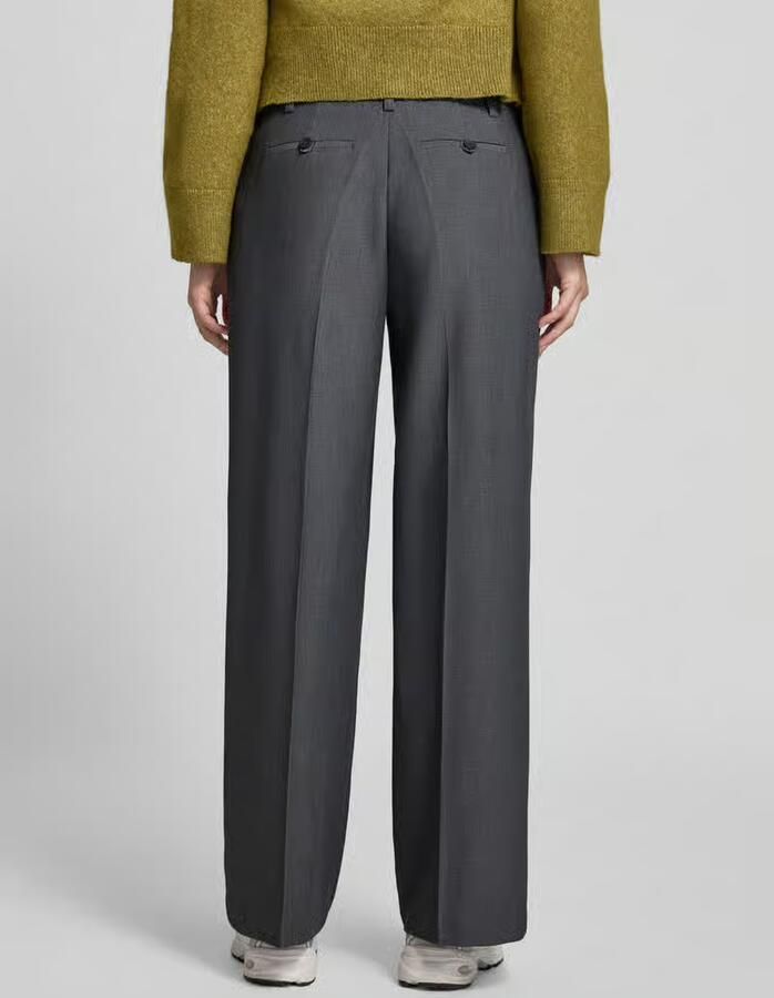 Gina Tricot wide fit stoffen broek met viscose - Foto 2