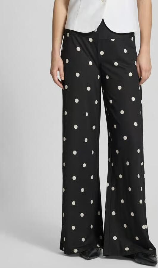 Gina Tricot wide leg broek van viscosemix met zijritssluiting - Foto 3