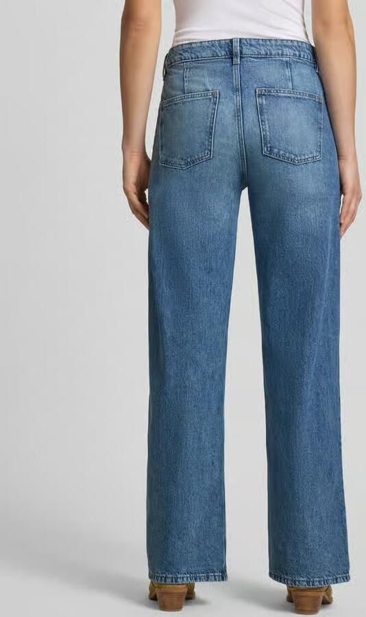 Gina Tricot wide leg jeans in used-look - Foto 3