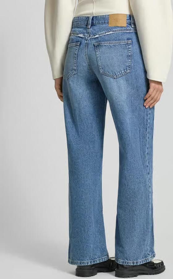 Gina Tricot Wide leg jeans met franjestiksels - Foto 3
