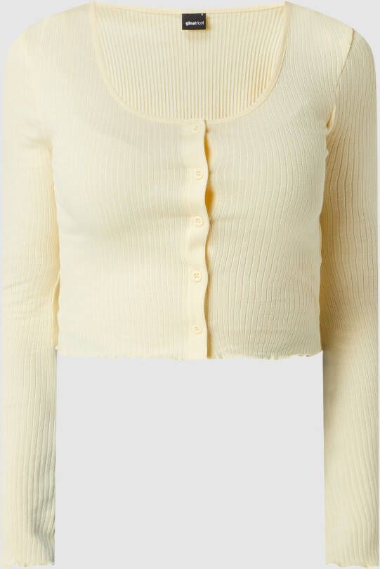 Gina Tricot Kort cardigan met stretch model 'Pauline'
