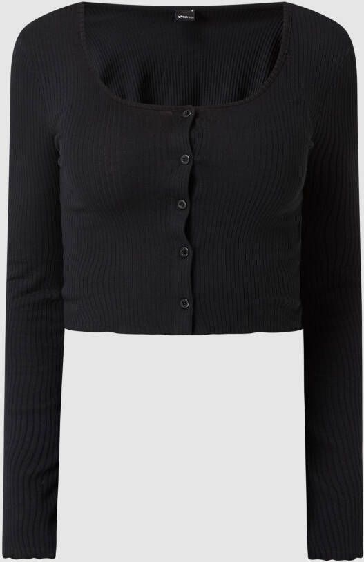 Gina Tricot Kort cardigan met stretch model 'Pauline'