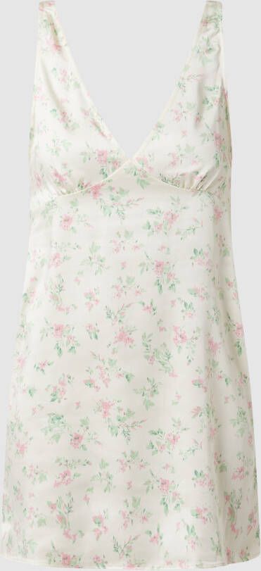 Gina Tricot Mini-jurk van satijn met bloemenmotief model 'Cherry'