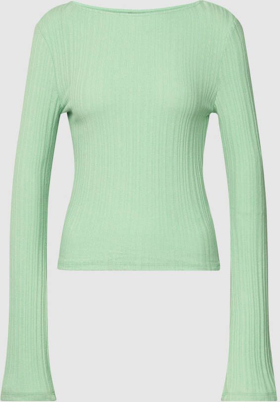 Gina Tricot Shirt met lange mouwen in riblook model 'ADELA'