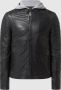 Gipsy Regular fit leren jack met afneembare capuchon model 'Rylo' - Thumbnail 1