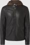 Gipsy Regular fit leren jack met afneembare capuchon model 'Rylo' - Thumbnail 1
