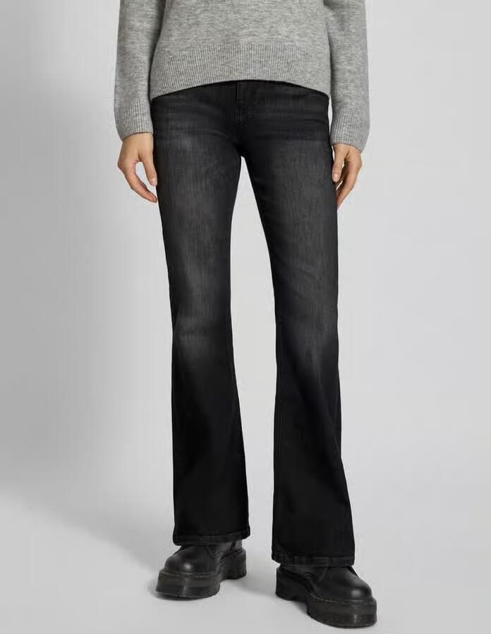 Goldgarn Flared jeans met labeldetail model 'LINDENHOF' - Foto 2
