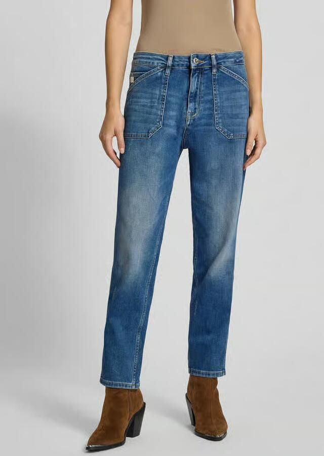 Goldgarn Straight fit jeans met klepzakken model 'Schönau' - Foto 2