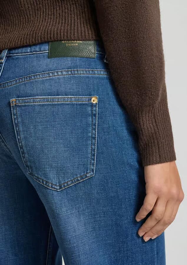 Goldgarn Wide leg jeans met omslag model 'P8'