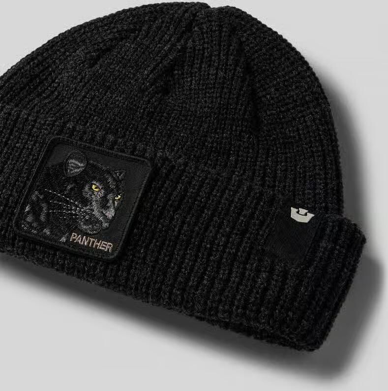 GOORIN BROS. Beanie met motiefpatch model 'THE PANTHER BEANIE'