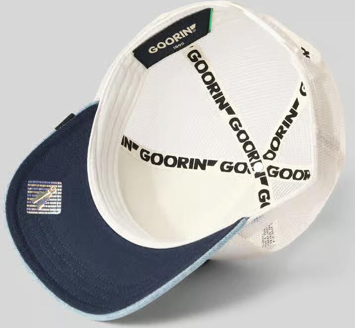 GOORIN BROS. trucker cap met patch met motief model 'Denim Rooster'