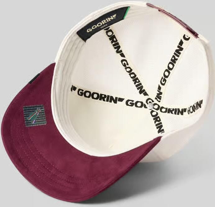 GOORIN BROS. trucker cap met patch met motief model 'Suede Eagle'