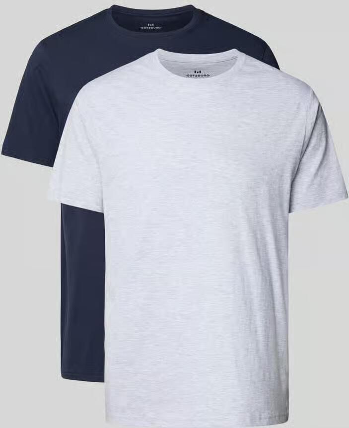GÖTZBURG 1889 T-shirt van puur katoen in een set van 2 stuks