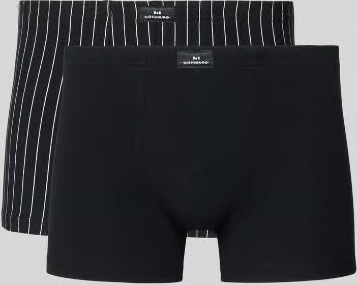 GÖTZBURG 1889 Slim fit boxershorts met logopatch in Set van 2 - Foto 2