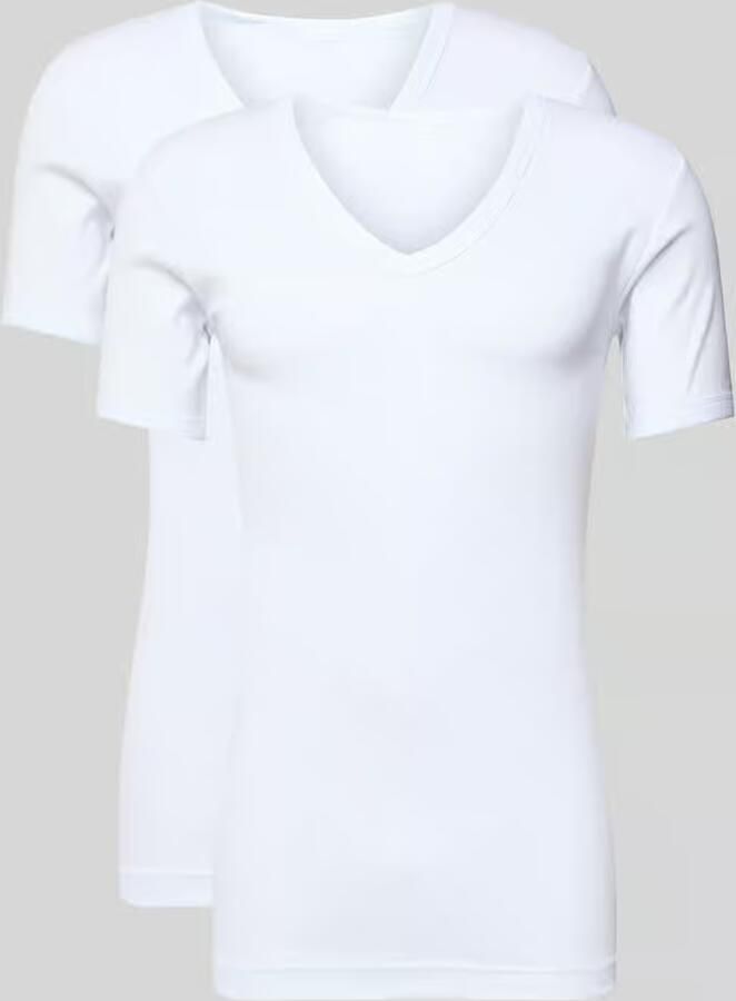 Götzburg Wäsche T-shirt met geribde V-hals in Set van 2 - Foto 3