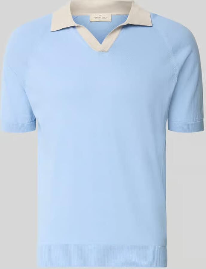 Gran Sasso regular fit poloshirt met V-hals - Foto 3