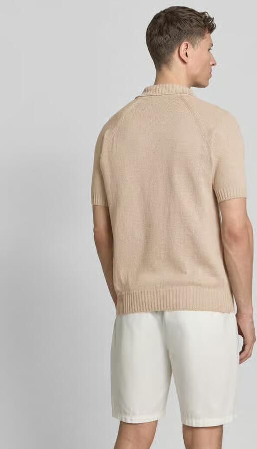 Gran Sasso regular fit poloshirt van katoen-kasjmiermix met knoopsluiting - Foto 4