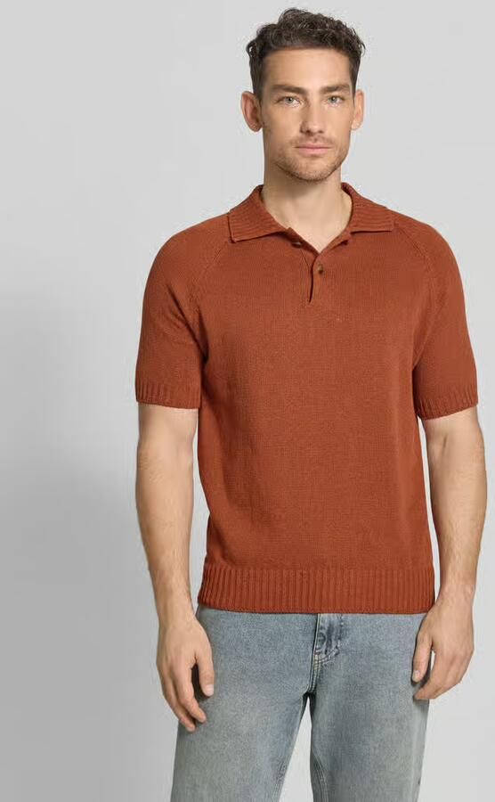 Gran Sasso regular fit poloshirt van katoen-kasjmiermix met knoopsluiting - Foto 2