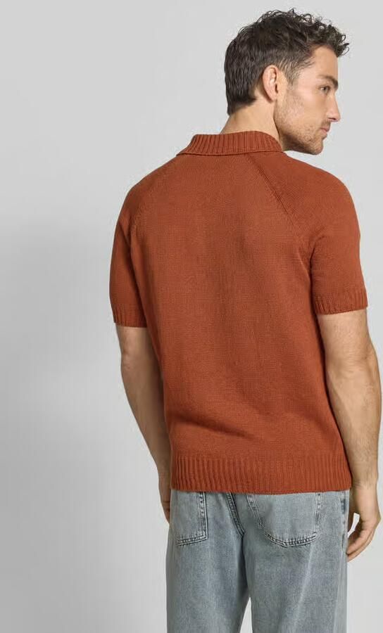 Gran Sasso regular fit poloshirt van katoen-kasjmiermix met knoopsluiting - Foto 3
