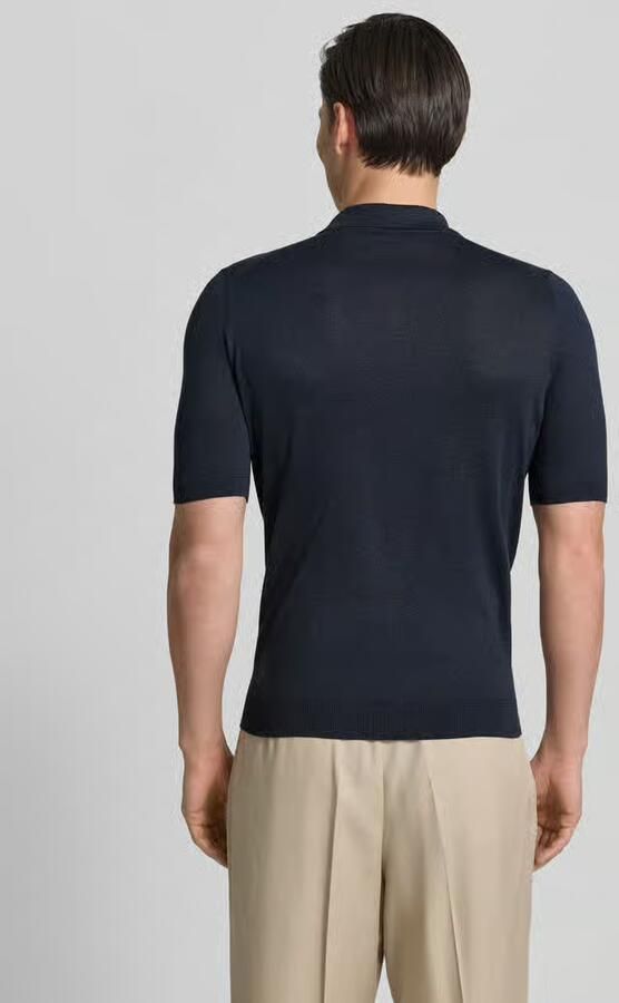 Gran Sasso slim fit poloshirt van pure zijde - Foto 3