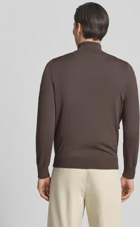 Gran Sasso Veloursjack met opstaande kraag en knoopsluiting