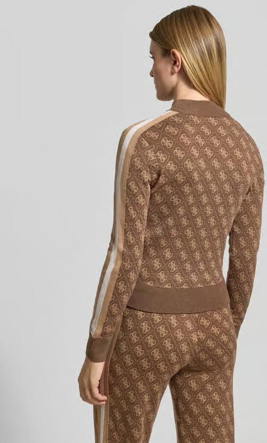 GUESS Activewear Gebreid jack met logomotief model 'ANEIRA 4G' - Foto 2