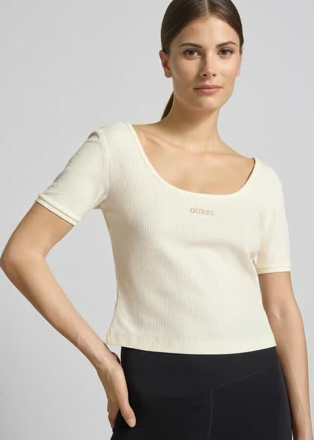 GUESS Activewear Kort T-shirt van lyocellmix model 'Circe'